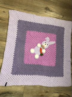 Плед детский новый с зайкой