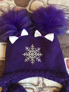 Комплект зимний шапка, шарф