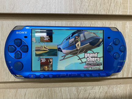 PSP 3008 Slim синяя, доставка бесплатная, гарантия