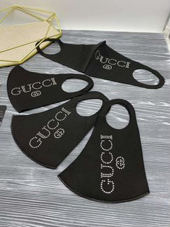 Маска черная gucci louis vuitton стразы swarovski
