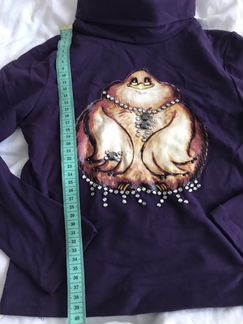 Водолазка со стразами и пайтками р122