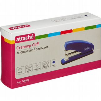 Степлер Attache N23/6, 23/8, 23/10, 24/6, синий (728908)