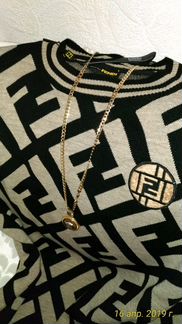 Свитер Fendi джемпер пуловер туника новый