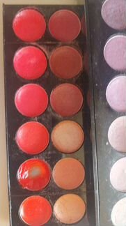 Палитра теней, румян, помад Летуаль