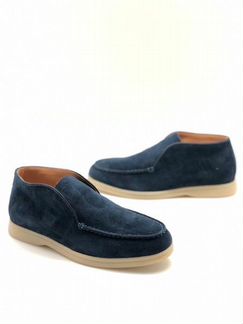 Лоферы Loro Piana Open Walk замшевые