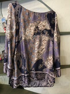 Женская блузка из шёлка, завязывается на пояс