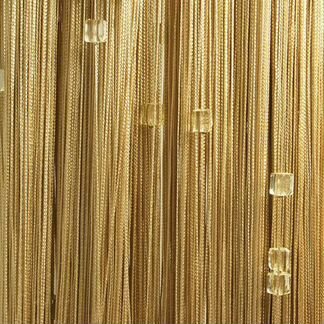 Шторы кисея со стеклярусом, нитяные шторы