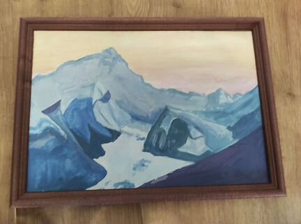 Пейзаж гуашью