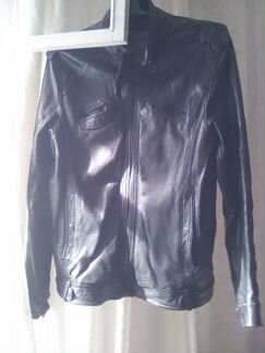 Мужская кожаная куртка Bershka