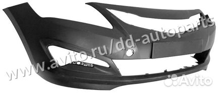 Бампер Hyundai Solaris передний 14-16 рестайлинг