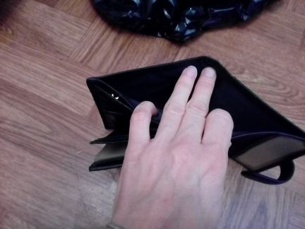 Кожаный кошелек, мужской