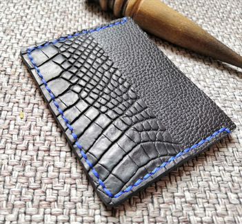 Картхолдер из крокодила №14