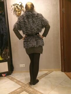 Жилет из чернобурки