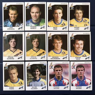 35 стикеров Panini Euro 1992 (Панини Евро 1992)