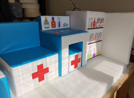 Мягкий игровой набор Айболит 8 модулей